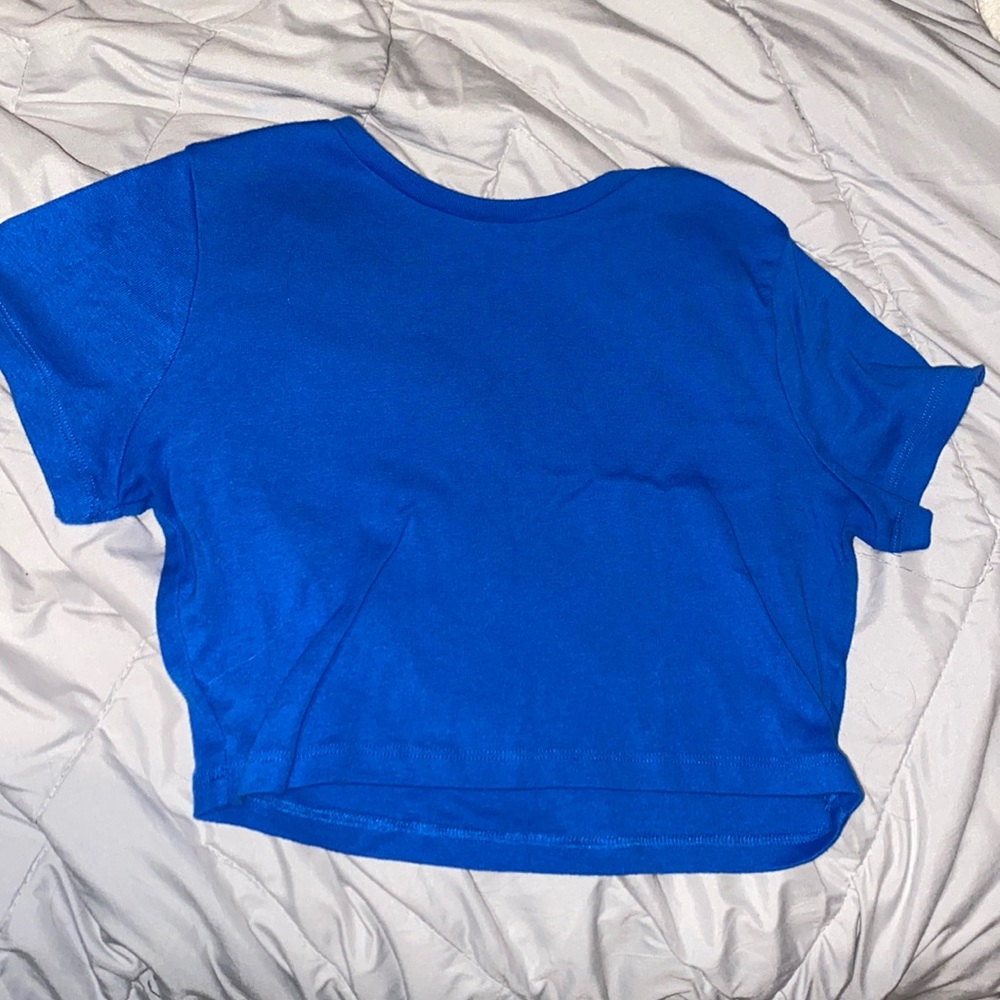 Blue Crop Top
